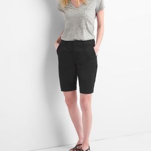 NWT GAP Black 10” Bermuda Shorts